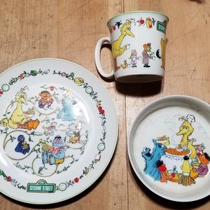 Sesame Street 3pc Dinnerware Set Gorham